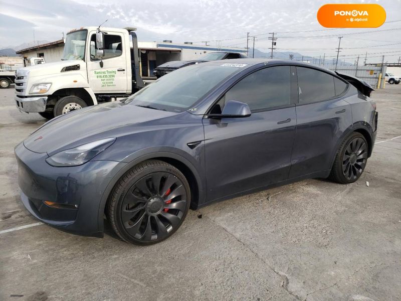 Tesla Model Y, 2021, Електро, 38 тис. км, Позашляховик / Кросовер, Сірий, Київ Cars-EU-US-KR-27795 фото