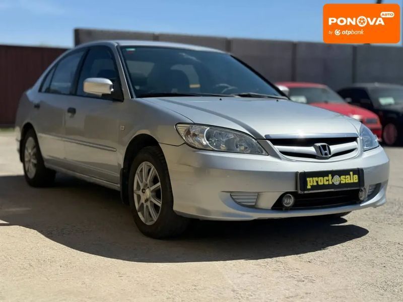 Honda Civic, 2004 р., Бензин, 245 тис. км, Седан, Сірий, Дніпро (Дніпропетровськ) AT-10417591 фото