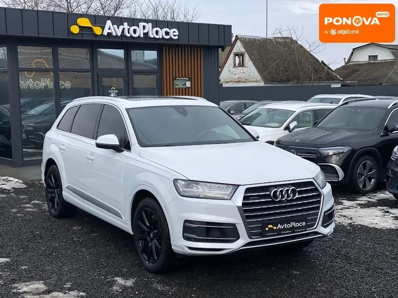 Audi Q7, 2017 р., Бензин, 187 тис. км, Позашляховик / Кросовер, Білий, Луцьк AT-10409491 фото