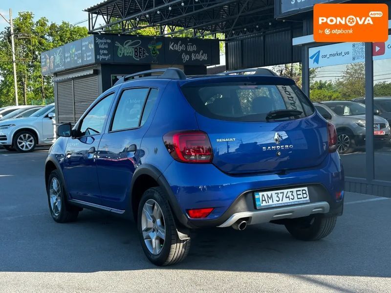 Renault Sandero StepWay, 2020 г., Бензин, 88 тыс. км, Хетчбек, Синий, Житомир AT-10417554 фото
