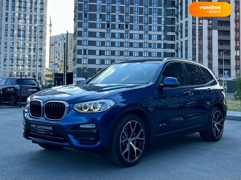 BMW X3, 2017, Бензин, 2 л., 120 тис. км, Позашляховик / Кросовер, Синій, Київ 111317 фото