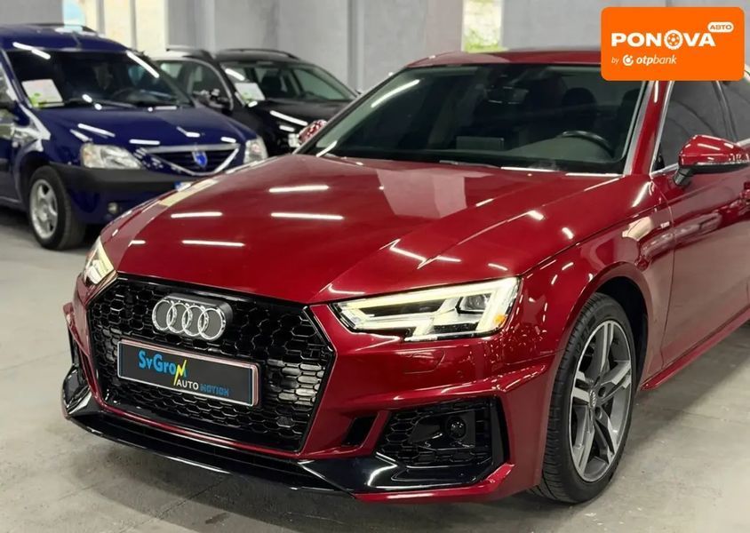Audi A4, 2018 р., Бензин, 129 тис. км, Седан, Червоний, Кам'янське (Дніпродзержинськ) AT-10418499 фото