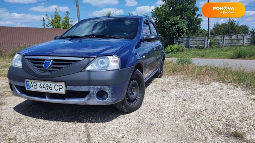 Dacia Logan, 2006, Газ пропан-бутан / Бензин, 1.39 л., 230 тыс. км, Седан, Синий, Іллінці Cars-Pr-64404 фото