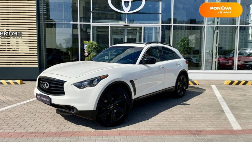 Infiniti QX70, 2015, Газ пропан-бутан / Бензин, 3.7 л., 125 тис. км, Позашляховик / Кросовер, Білий, Чернігів 106771 фото