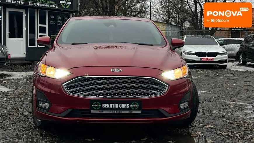 Ford Fusion, 2019 р., Бензин, 186 тис. км, Седан, Червоний, Полтава AT-10411268 фото