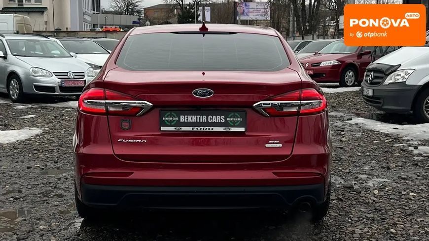 Ford Fusion, 2019 р., Бензин, 186 тис. км, Седан, Червоний, Полтава AT-10411268 фото