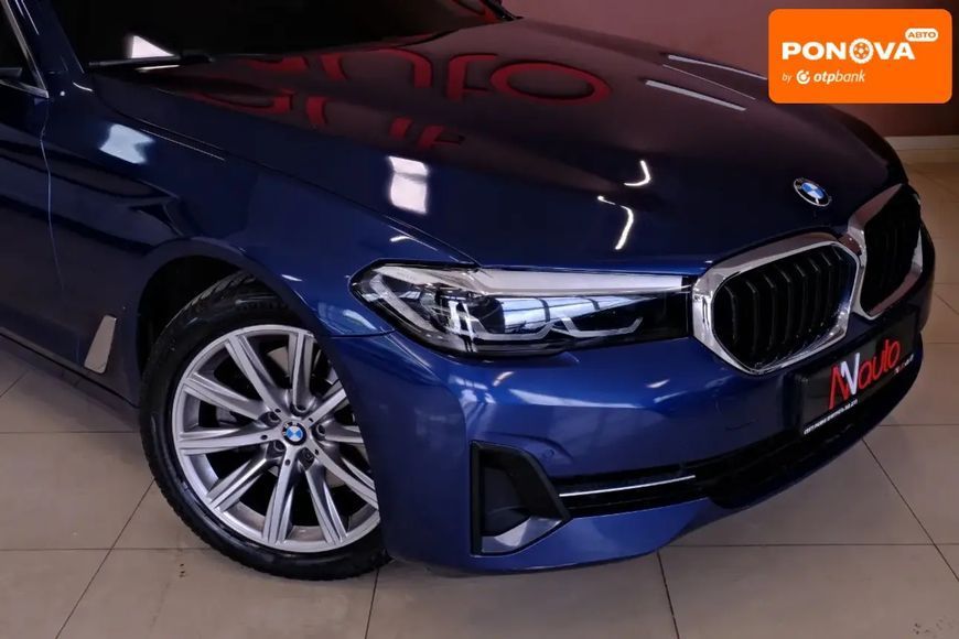 BMW 5 Series, 2020 р., Гібрид (HEV), 76 тис. км, Седан, Синій, Одеса AT-10418474 фото