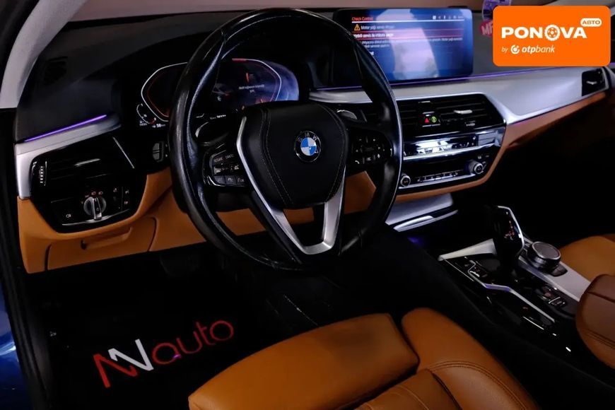 BMW 5 Series, 2020 р., Гібрид (HEV), 76 тис. км, Седан, Синій, Одеса AT-10418474 фото