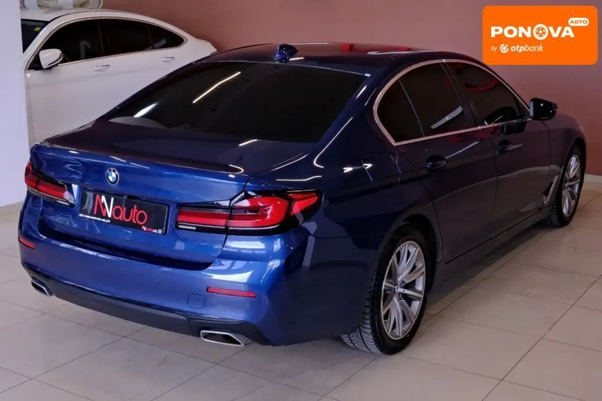 BMW 5 Series, 2020 р., Гібрид (HEV), 76 тис. км, Седан, Синій, Одеса AT-10418474 фото