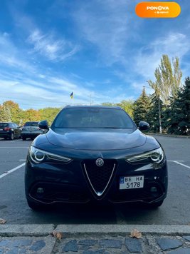 Alfa Romeo Stelvio, 2017, Бензин, 2 л., 73 тис. км, Позашляховик / Кросовер, Чорний, Миколаїв Cars-Pr-222338 фото