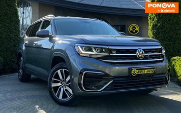 Volkswagen Atlas, 2021, Бензин, 2 л., 39 тис. км, Позашляховик / Кросовер, Сірий, Львів 254764 фото