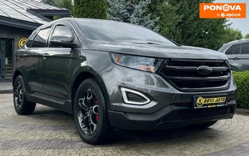 Ford Edge, 2018, Бензин, 2 л., 155 тис. км, Позашляховик / Кросовер, Сірий, Львів 280659 фото