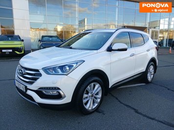 Hyundai Santa FE, 2017, Дизель, 2.2 л., 111 тис. км, Позашляховик / Кросовер, Білий, Київ 280916 фото