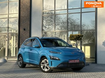 Hyundai Kona Electric, 2021, Електро, 29 тис. км, Позашляховик / Кросовер, Синій, Тернопіль Cars-Pr-275504 фото