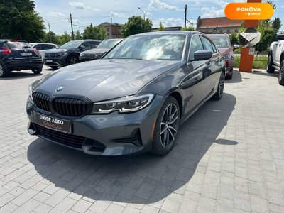 BMW 3 Series, 2020, Бензин, 2 л., 50 тис. км, Седан, Сірий, Львів 49545 фото