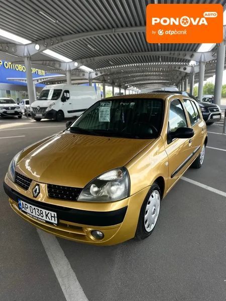 Renault Clio, 2003 р., Газ метан / Бензин, 246 тис. км, Седан, Жовтий, Запоріжжя AT-10396355 фото