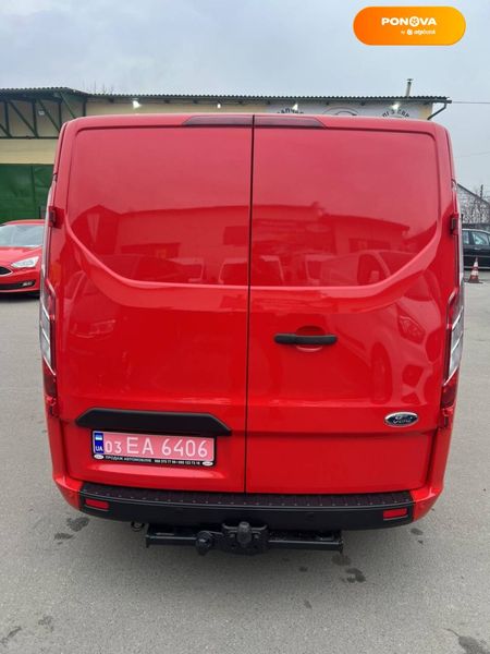 Ford Transit Custom, 2018, Дизель, 2 л., 205 тис. км, Вантажний фургон, Червоний, Луцьк 39514 фото