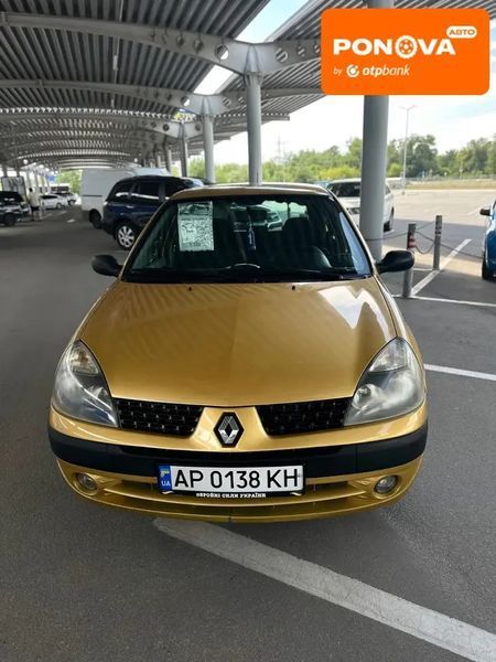 Renault Clio, 2003 р., Газ метан / Бензин, 246 тис. км, Седан, Жовтий, Запоріжжя AT-10396355 фото