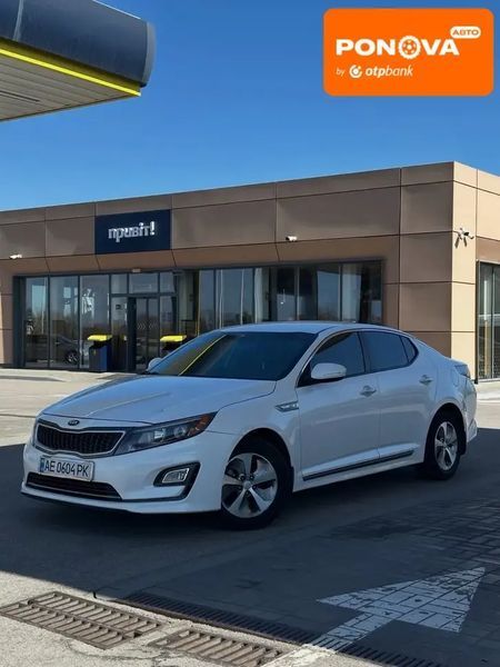 Kia Optima, 2014 г., Гібрид (MHEV), 113 тыс. км, Седан, Белый, Днепр (Днепропетровск) AT-10417144 фото