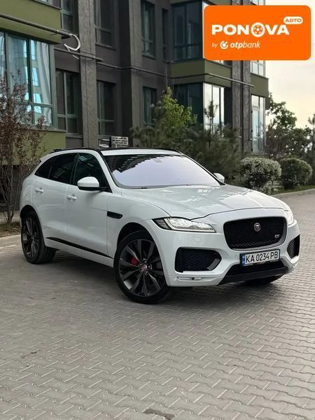 Jaguar F-Pace, 2017 р., Бензин, 150 тис. км, Позашляховик / Кросовер, Білий, Софіївська Борщагівка AT-10418273 фото