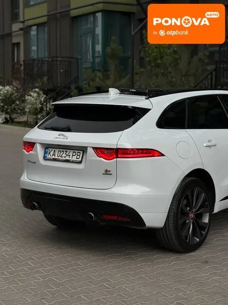 Jaguar F-Pace, 2017 р., Бензин, 150 тис. км, Позашляховик / Кросовер, Білий, Софіївська Борщагівка AT-10418273 фото