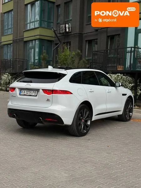Jaguar F-Pace, 2017 р., Бензин, 150 тис. км, Позашляховик / Кросовер, Білий, Софіївська Борщагівка AT-10418273 фото