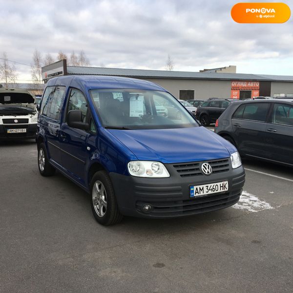 Volkswagen Caddy пасс., 2006, Бензин, 1.6 л., 235 тыс. км, Универсал, Синий, Житомир 4908 фото