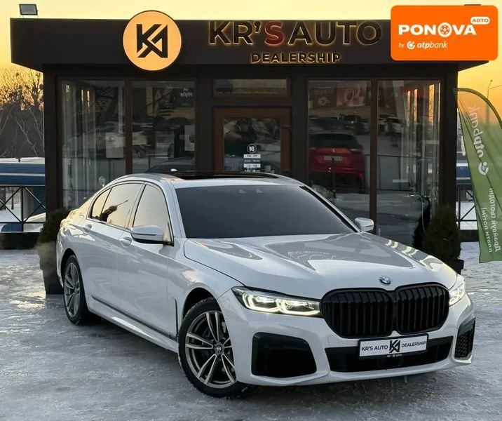 BMW 7 Series, 2019 р., Бензин, 90 тис. км, Седан, Білий, Харків AT-10411799 фото
