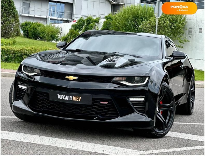 Chevrolet Camaro, 2016, Бензин, 6.2 л., 53 тис. км, Купе, Чорний, Київ 51239 фото