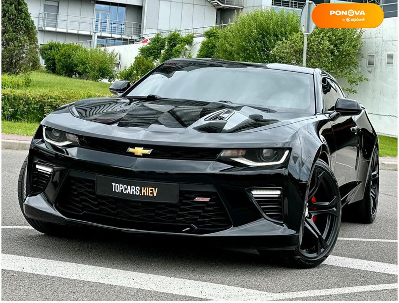 Chevrolet Camaro, 2016, Бензин, 6.2 л., 53 тис. км, Купе, Чорний, Київ 51239 фото