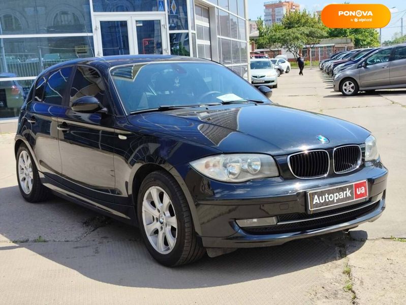 BMW 1 Series, 2009, Бензин, 1.6 л., 190 тыс. км, Хетчбек, Чорный, Харьков 44561 фото