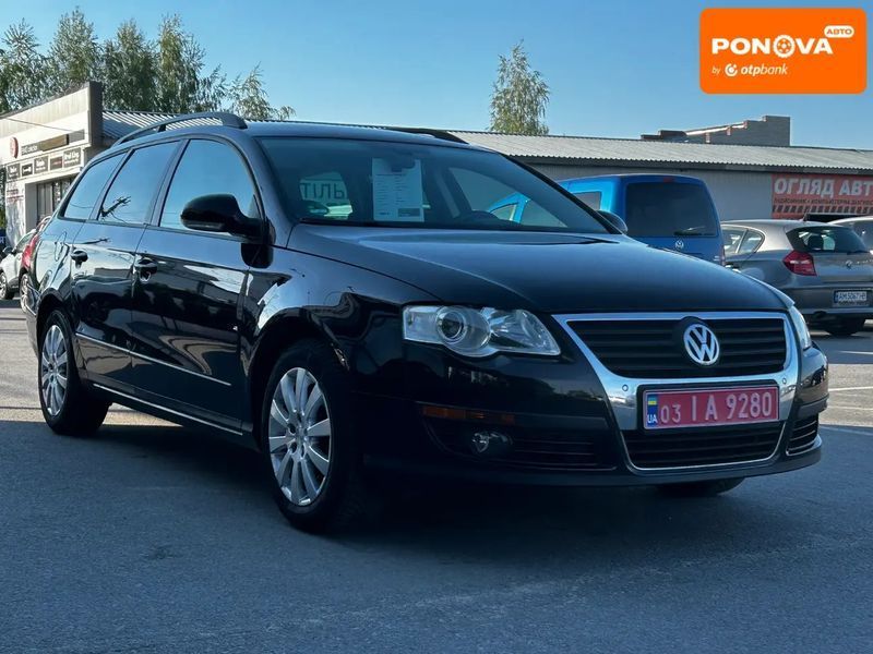 Volkswagen Passat, 2008 р., Бензин, 166 тис. км, Універсал, Чорний, Житомир AT-10417555 фото