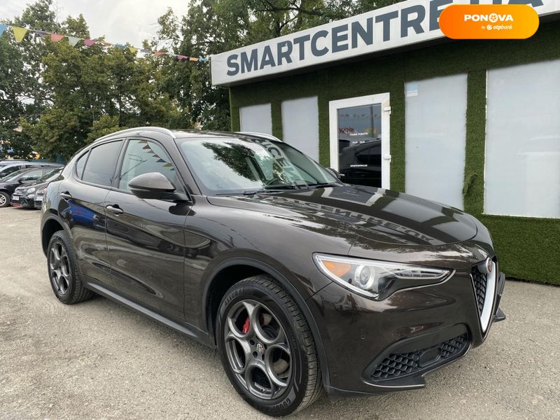 Alfa Romeo Stelvio, 2017, Бензин, 2 л., 181 тис. км, Позашляховик / Кросовер, Коричневий, Київ 111041 фото