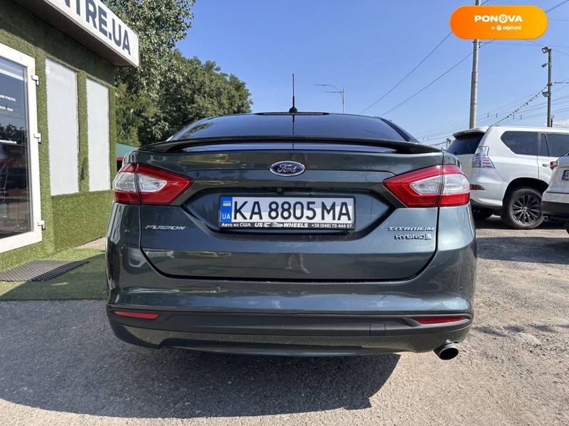 Ford Fusion, 2015, Гібрид (HEV), 2 л., 110 тис. км, Седан, Зелений, Київ 110126 фото