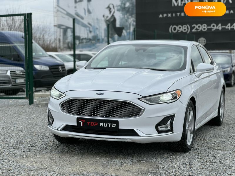 Ford Fusion, 2020, Бензин, 2 л., 144 тис. км, Седан, Білий, Львів 111142 фото