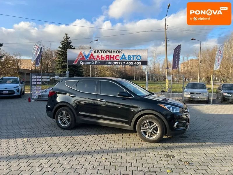 Hyundai Santa FE, 2016 р., Бензин, 168 тис. км, Позашляховик / Кросовер, Чорний, Кривий Ріг AT-10405018 фото