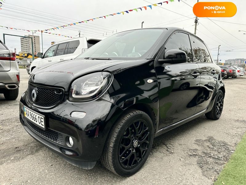 Smart Forfour, 2015, Бензин, 1 л., 77 тис. км, Хетчбек, Чорний, Київ 4213 фото