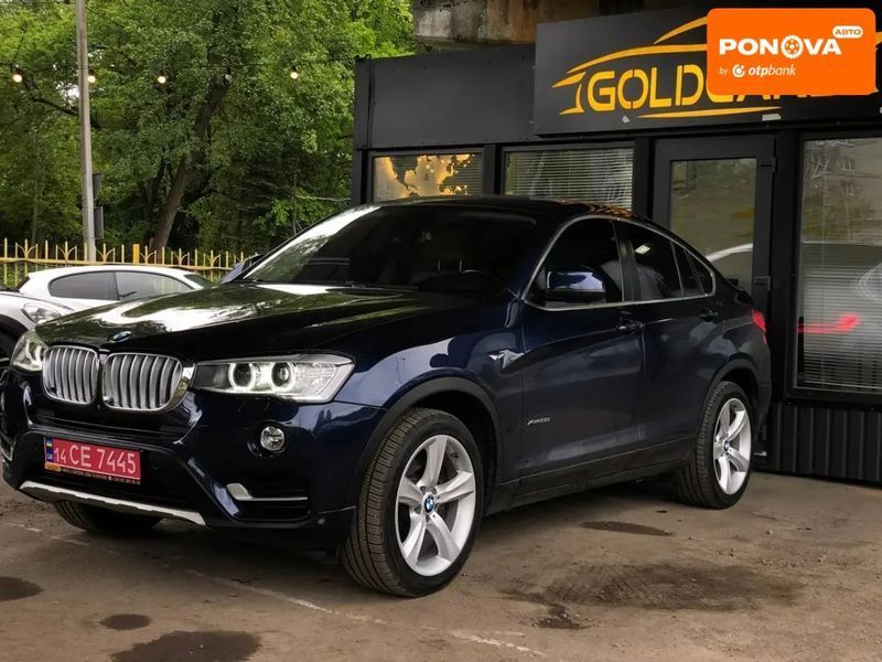 BMW X4, 2015 г., Бензин, 146 тыс. км, Внедорожник / Кроссовер, Синий, Львов AT-10402414 фото