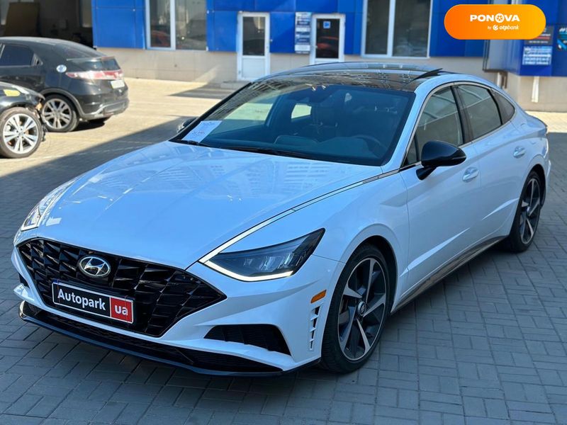 Hyundai Sonata, 2020, Бензин, 1.6 л., 24 тис. км, Седан, Білий, Одеса 102247 фото