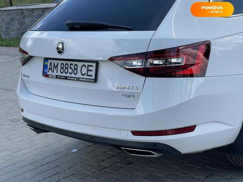 Skoda Superb, 2017, Бензин, 1.98 л., 228 тис. км, Універсал, Білий, Бердичів 102029 фото