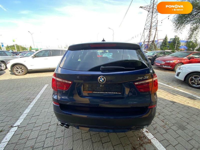 BMW X3, 2013, Бензин, 2 л., 131 тис. км, Позашляховик / Кросовер, Синій, Львів 111046 фото