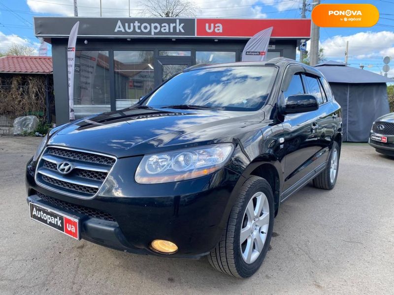 Hyundai Santa FE, 2008, Дизель, 2 л., 185 тис. км, Позашляховик / Кросовер, Чорний, Вінниця 34302 фото