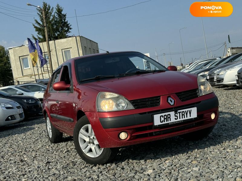 Renault Clio, 2005, Бензин, 1.39 л., 302 тис. км, Седан, Червоний, Стрий 111229 фото