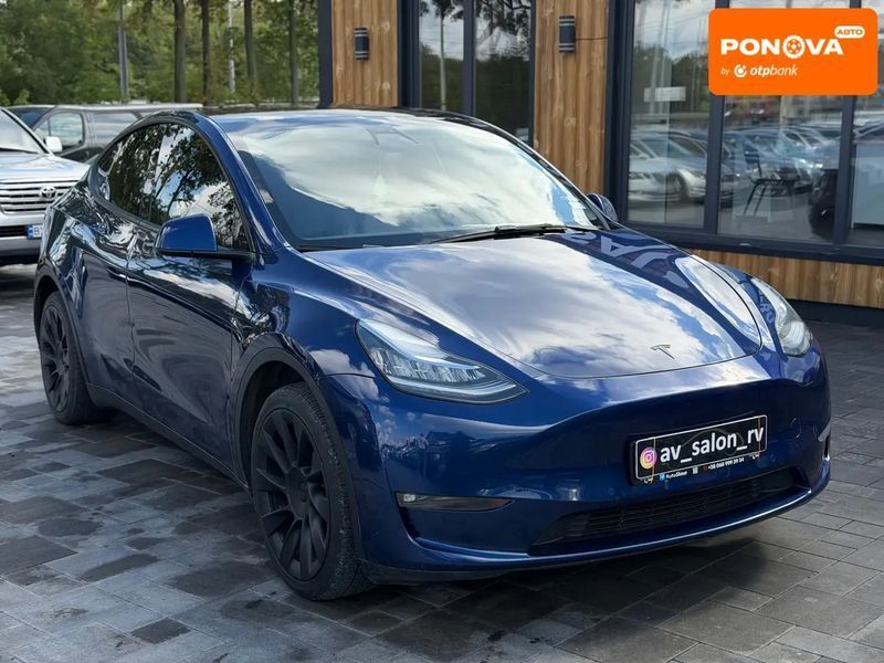 Tesla Model Y, 2022 р., Електро, 146 тис. км, Позашляховик / Кросовер, Синій, Рівне AT-10429387 фото