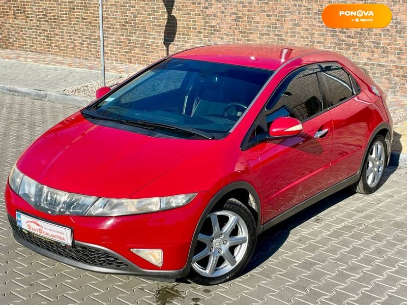 Honda Civic, 2007, Бензин, 1.8 л., 135 тис. км, Хетчбек, Червоний, Одеса 12804 фото