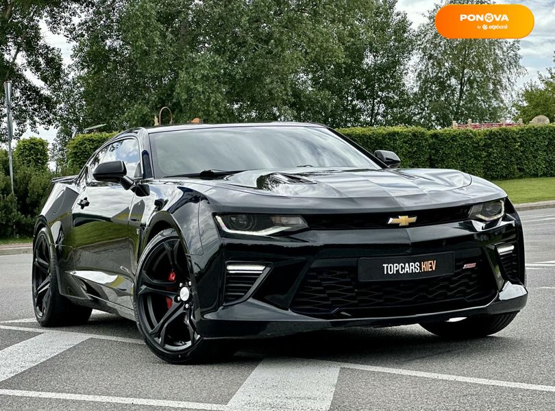 Chevrolet Camaro, 2016, Бензин, 6.2 л., 53 тис. км, Купе, Чорний, Київ 51239 фото