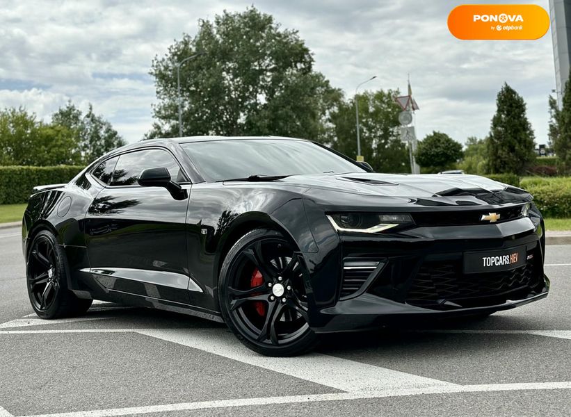 Chevrolet Camaro, 2016, Бензин, 6.2 л., 53 тис. км, Купе, Чорний, Київ 51239 фото