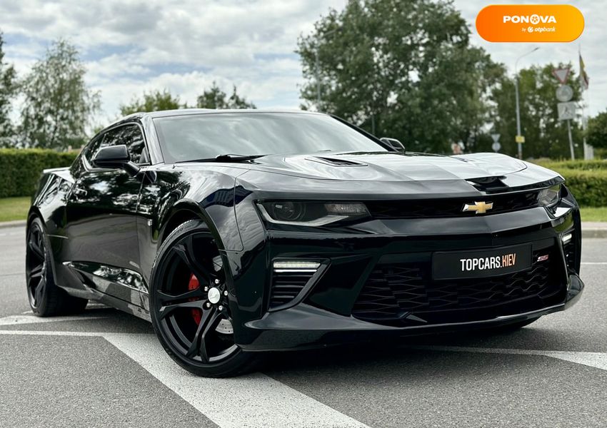 Chevrolet Camaro, 2016, Бензин, 6.2 л., 53 тис. км, Купе, Чорний, Київ 51239 фото