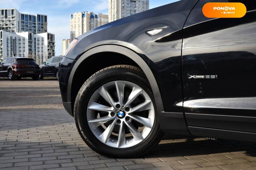 BMW X3, 2014, Бензин, 2 л., 130 тис. км, Позашляховик / Кросовер, Чорний, Київ 39408 фото