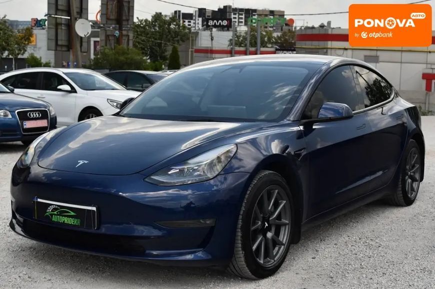 Tesla Model 3, 2022 г., Електро, 62 тыс. км, Седан, Синий, Кривой Рог AT-10397525 фото